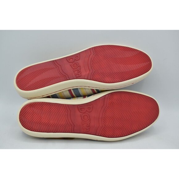 Born Womens Size 8 Datil Striped Multicolor Canvas Casual Shoes Sneakers - Picture 11 of 13